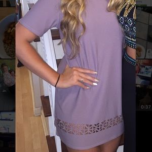 Mauve mini dress